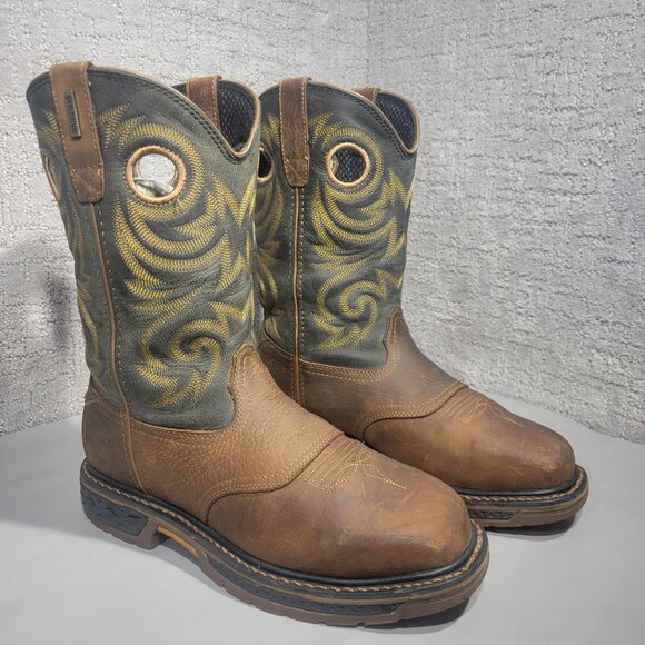 Georgia Boots Men's Size 8M US Back Zipper Steel Toe Waterproof Boots GB00267 - Picture 5 of 10